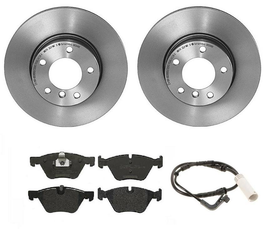 BMW Brembo Brake Kit - Pads and Rotors Front (300mm) (Low-Met) 34356789439 - Brembo 1539989KIT